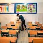 ببینید | راه‌کار جالب قطری‌ها برای جلوگیری از شیوع کرونا در مدارس