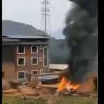 سقوط یک جنگنده چینی در تایوان