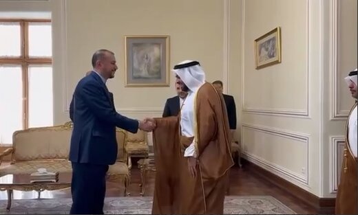 دیدار امیرعبداللهیان با وزیر مشاور در امورخارجه دولت قطر